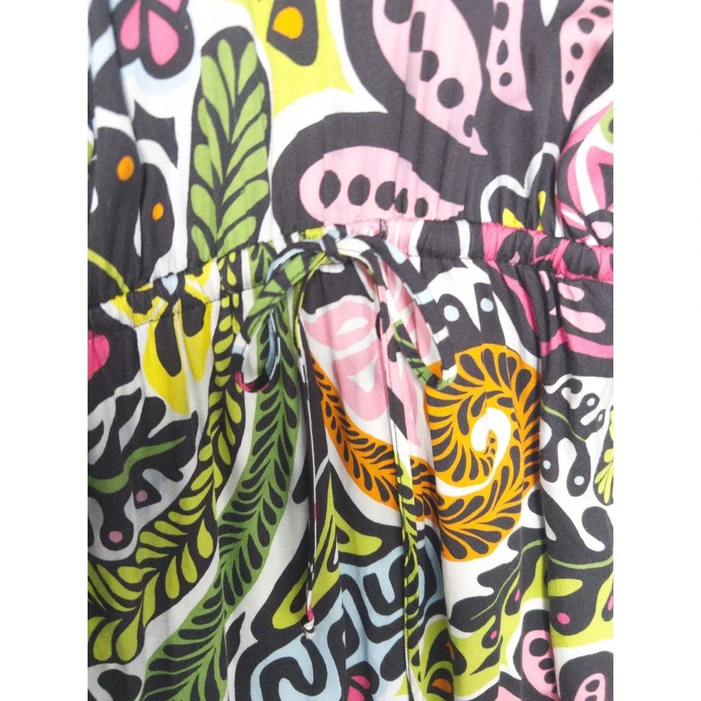Trina Turk Caribbean Paisley Resort Cabana Halter Neck Maxi Dress Women L $358 - Picture 6 of 14